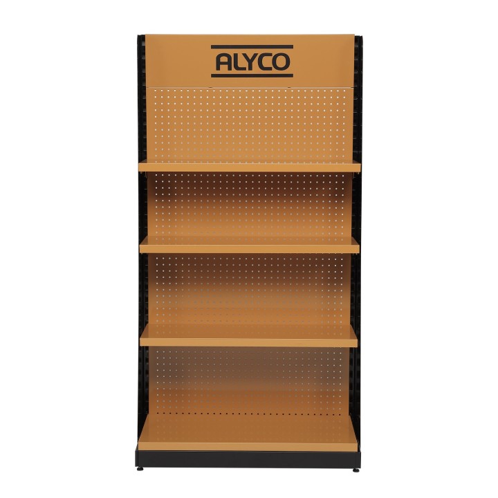 Expositor Góndola Simple Para Punto De Venta De 840 x 450 x 1600 mm