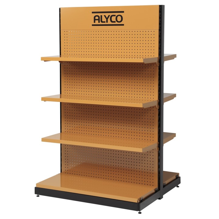 Expositor Góndola Doble Para Punto De Venta De 1000 x 840 x 1600 mm