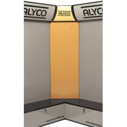 Expositor Esquinero Para Punto De Venta De 450 x 636 x 2200 mm ALYCO