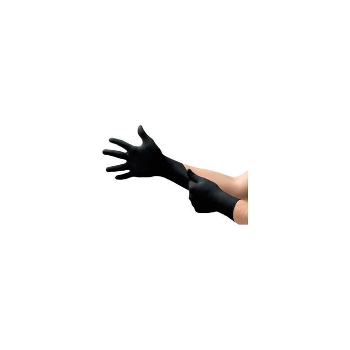Guantes Fines Nitrilo Negro | MundoTaller
