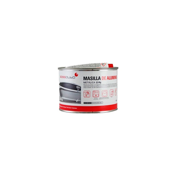 Masilla Aluminio BossAuto | MundoTaller