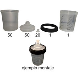 Depósito Desechable 600ml | MundoTaller