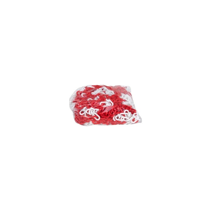 Cadena de Plástico Roja Blanca 6mm | MundoTaller