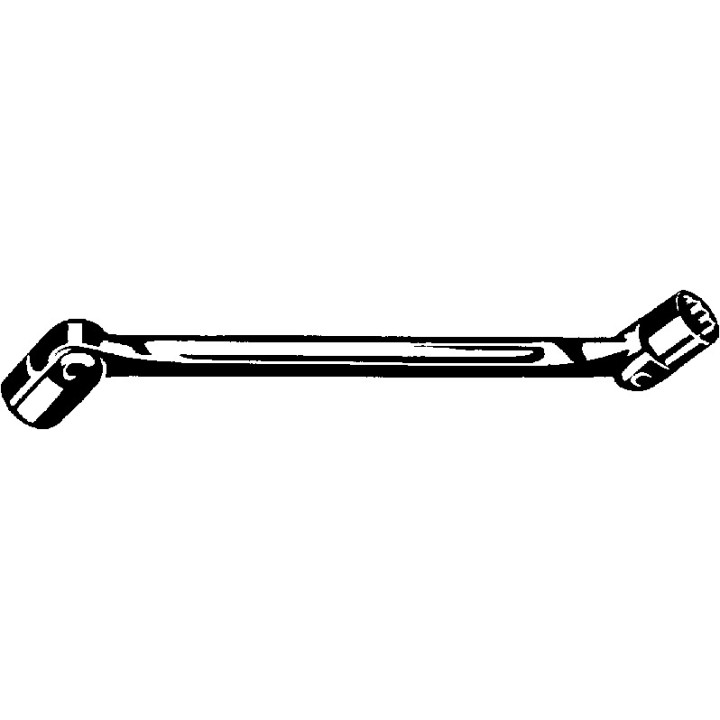 Llave doble articulada