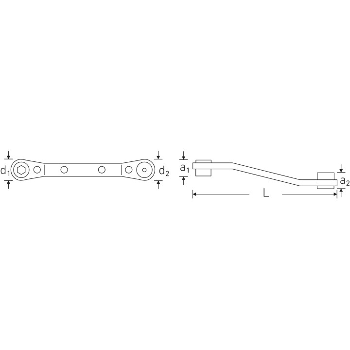 Llave de carraca para puntas