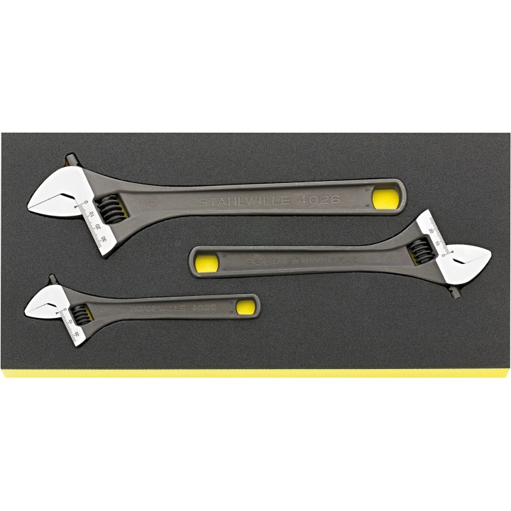 Juego de llaves fijas de una boca, ajustable