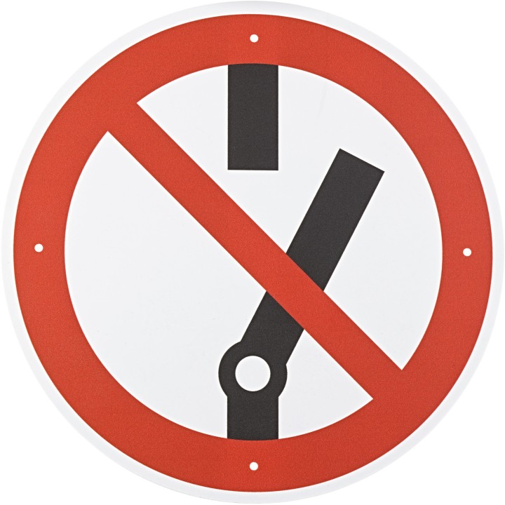 Señal de prohibición VDE