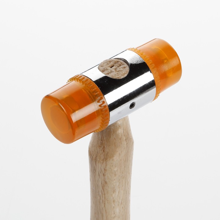 Martillo De Bocas De Pvc Con Mango Madera ALYCO ORANGE