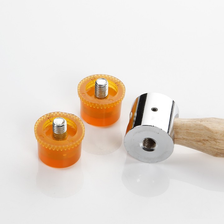Martillo De Bocas De Pvc Con Mango Madera ALYCO ORANGE
