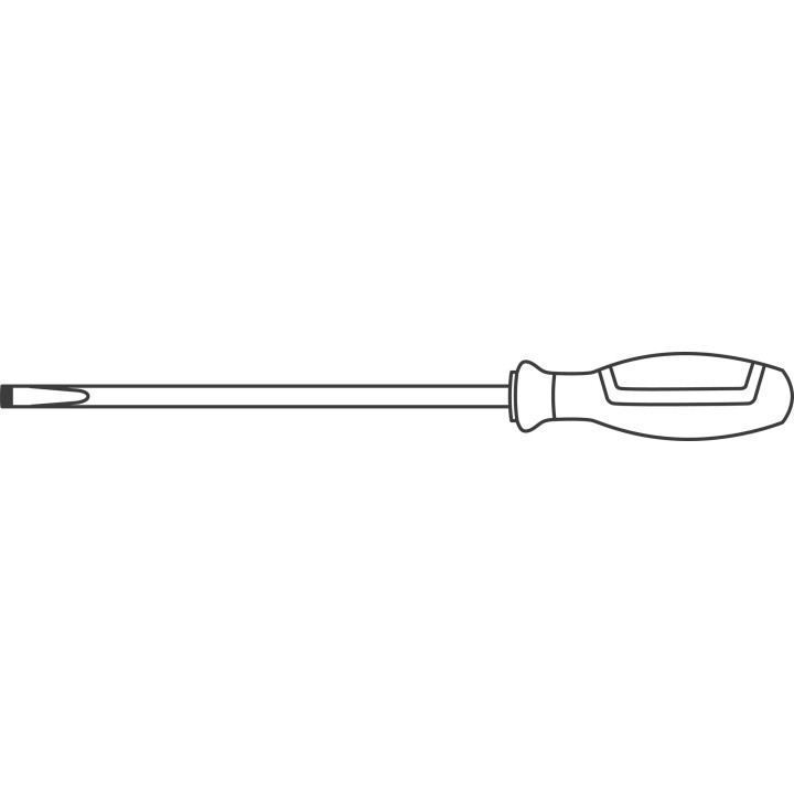 Destornilladores planos para electricistas DRALL+