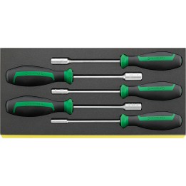 Juego de 5 destornilladores DRALL+ en bandeja TCS