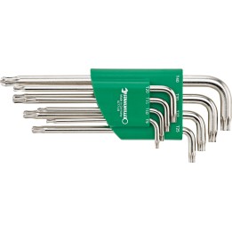 Juego de llaves en L acodadas con extremo de bola TORX®