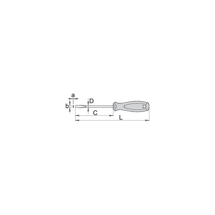 Destornillador plano - 605TBI