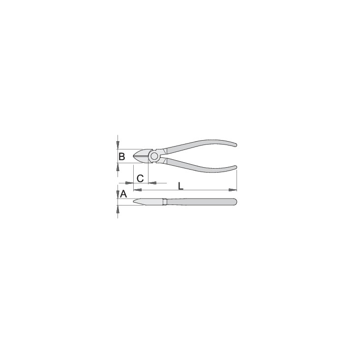 Alicate corte diagonal - 461/4P
