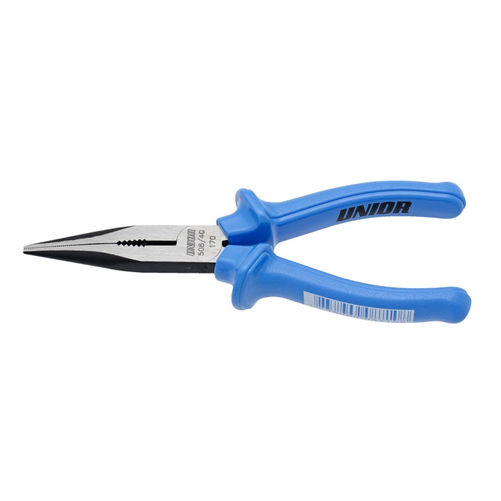 Alicate punta semirredonda con corte y grip, recto - 508/4G