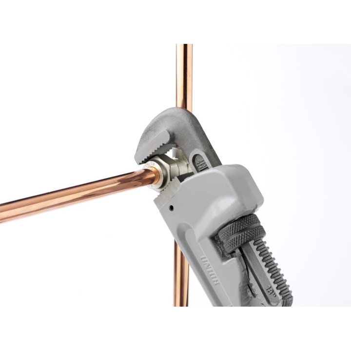Llave para tubos, extrafuerte, mango de aluminio - 492AL