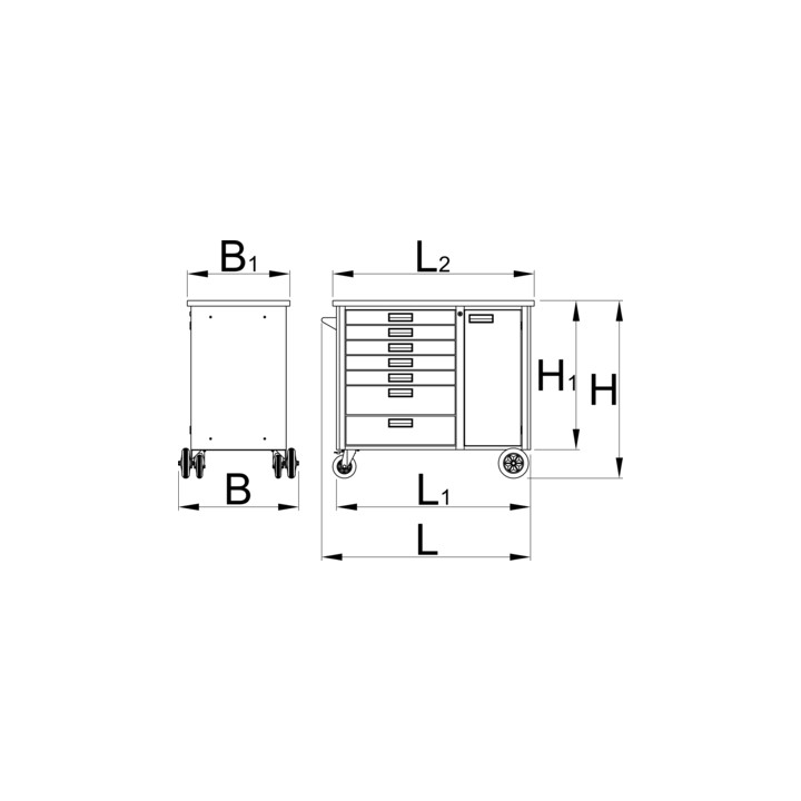 Carro portaherramientas HERCULES - 940H4