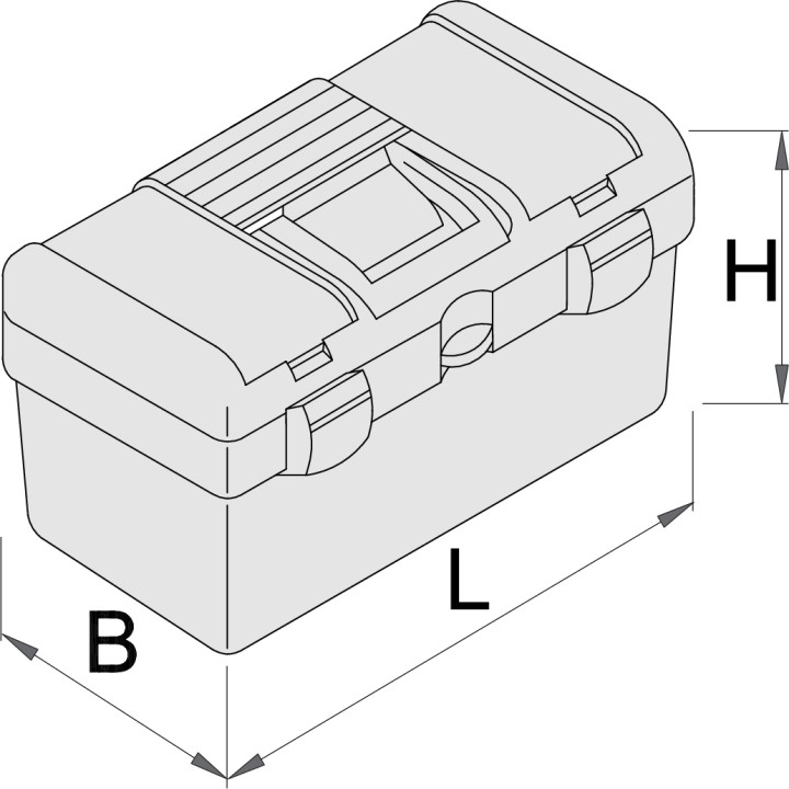 Caja de plástico para las herramientas - 917A