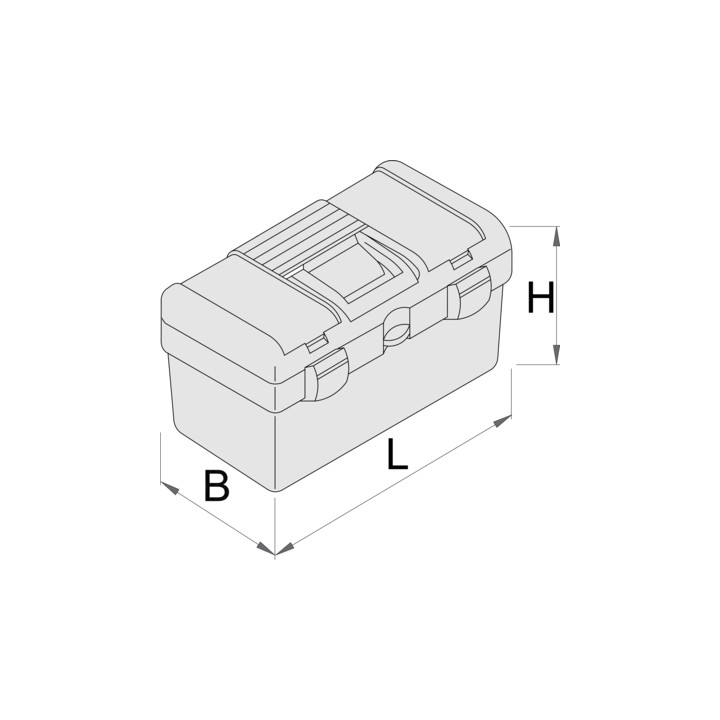 Caja de plástico para las herramientas - 917C