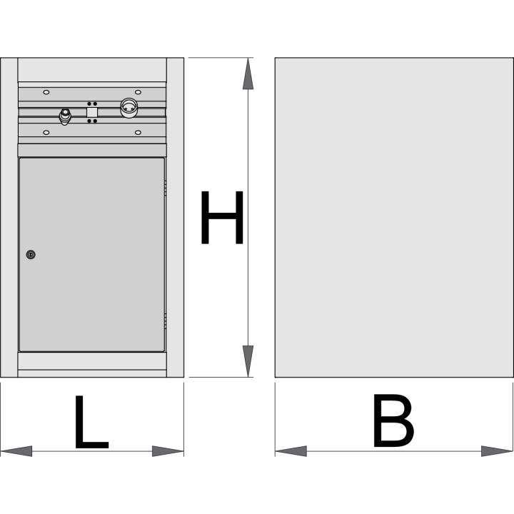 Armario de alimentación para banco de trabajo modular - 990PNE