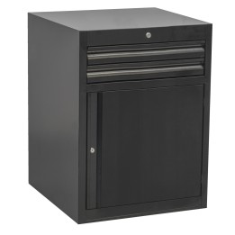 Armario modular ancho con 2 cajones y puerta-663 x 650 x 870