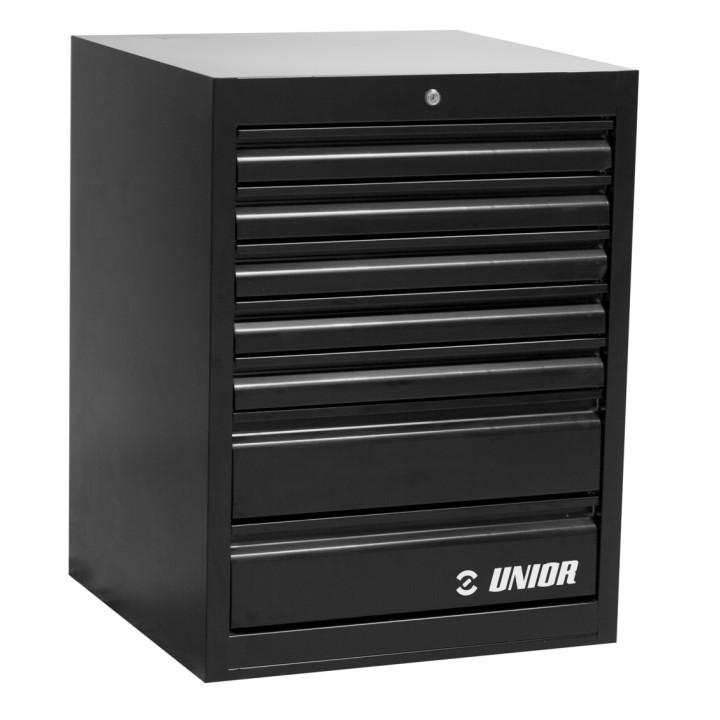 Armario modular ancho con 7 cajones NEGRO - 990WD7-BLACK