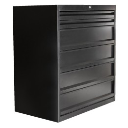 Armario modular con 6 cajones para servicios pesados NEGRO