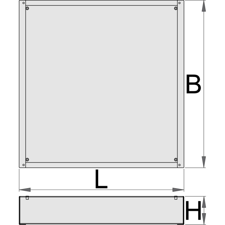 Base elevadora ancha para armario modular - 990WDU