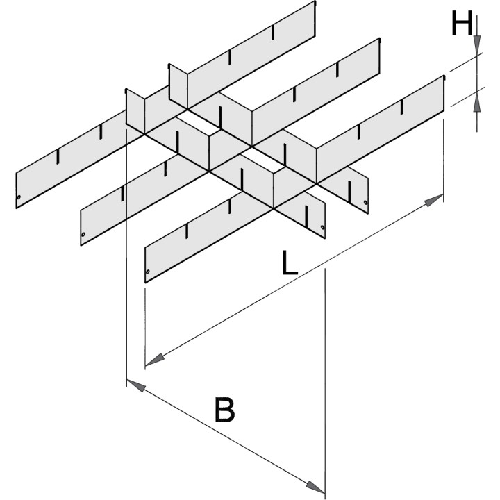 Separadores para cajonera ancha - 990WDP