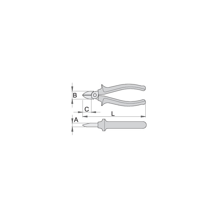 Alicate corte diagonal aislado - 461/1VDEBI