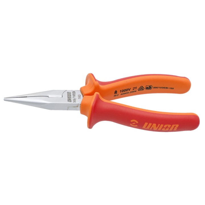 Alicate puntas semirredondas con corte, aislado - 506/1VDEBI
