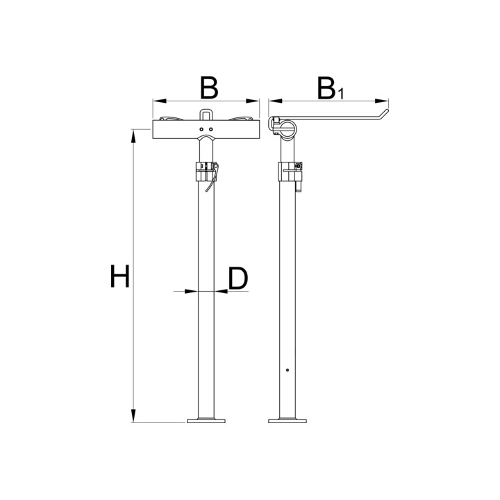 Bastidor para soporte de reparación de doble pinza pro, sin