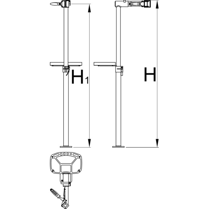 Caballete profesional para reparación de bicicleta con base fija