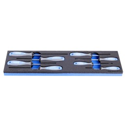 Juego de destornilladores TBI en bandeja SOS - 964ECO9