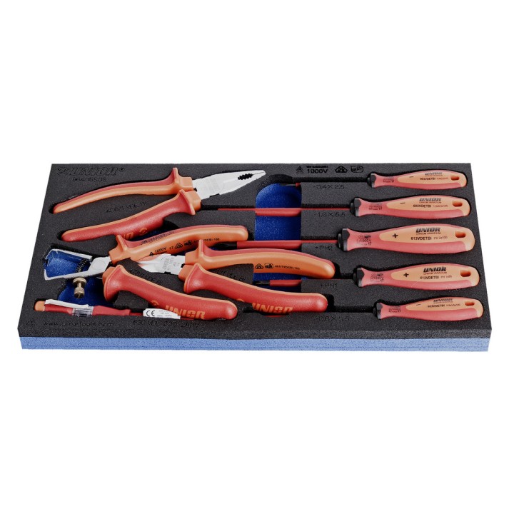 Juego de herramientas aisladas VDE BI en bandeja SOS - 964/15SOS