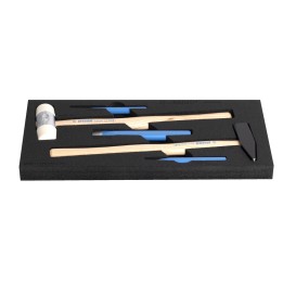 Juego de martillo, botadores y cortafrios en bandeja SOS - 964/10SOS