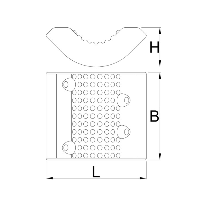 Cubiertas de goma reemplazables para la abrazadera, redondas, juego