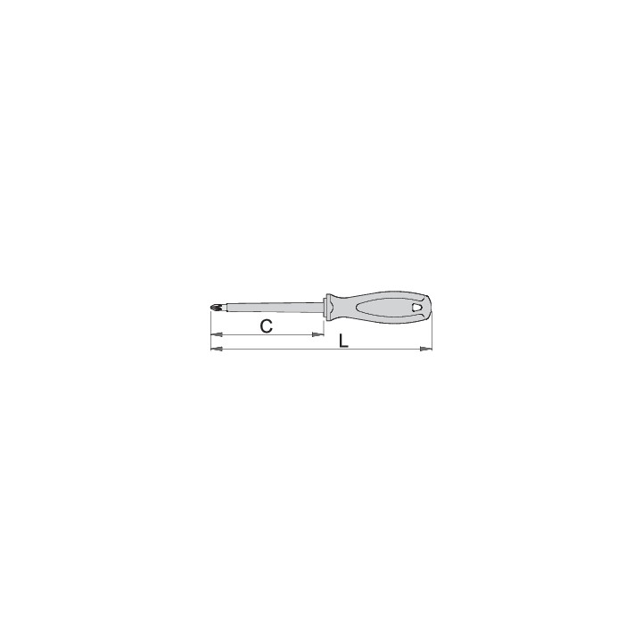 Destornillador Phillips aislado - 613VDETBI