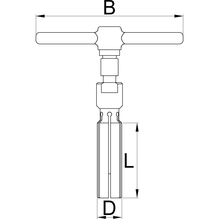 Extractor de tapacubos del buje - 1758/4