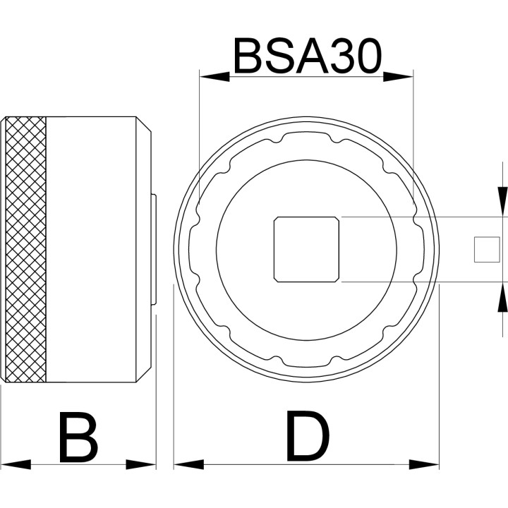 Extractor del pedalier BSA30 - 1671.BSA30