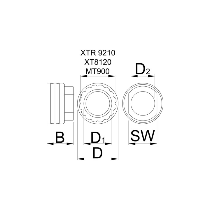 Herramienta para Shimano Direct Mount lockring - 1723.SDL