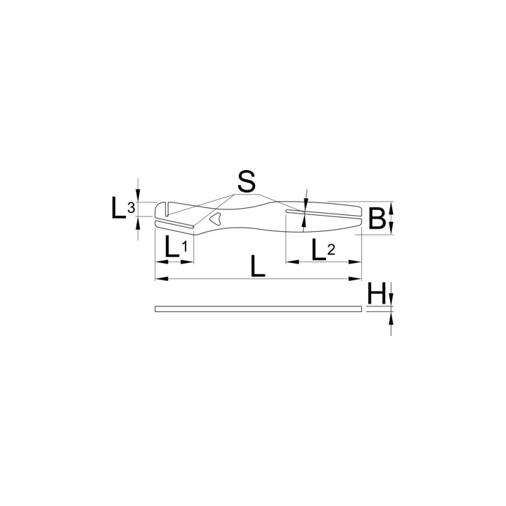Horquilla de rectificación del rotor 2.0 - 1666/6