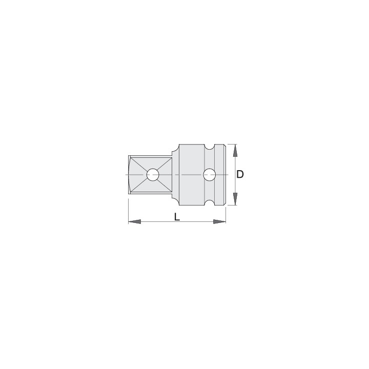 Adaptador 1" de impacto - 233.7/4