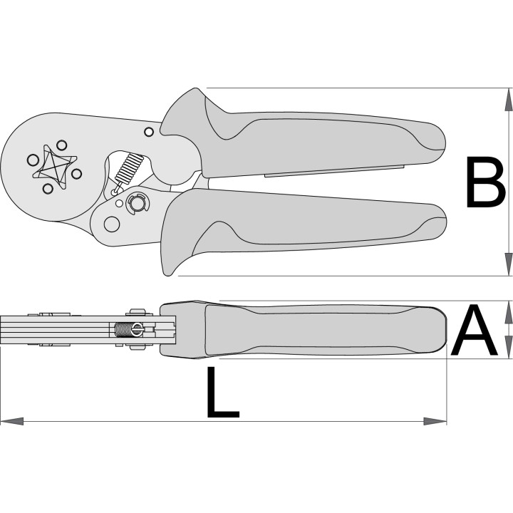 Alicate grip para terminales - 427/4AG