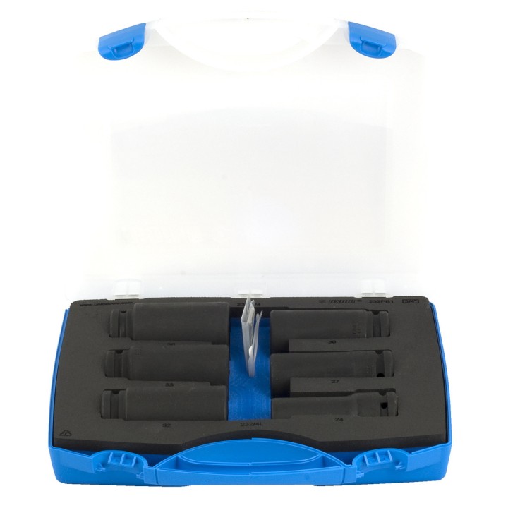 Juego de vasos de impacto de 3/4" en caja de plástico - 232PB1
