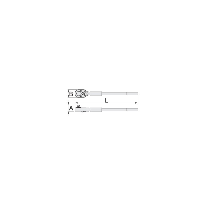 Carraca 1" reversible - 199.1/1