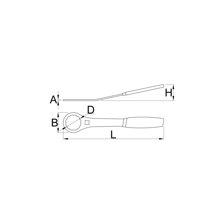Llave de eje de pedalier 12 muescas, 46,3mm - 1671.9/2DP