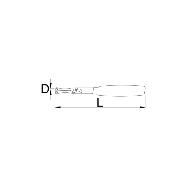 Llave de gancho con perno - 253/2DP-US