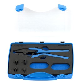 Juego de tenazas grip para conexiones de cables con bocas