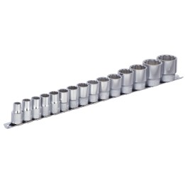 Juego de vasos 1/2" en regleta - 190H12P15
